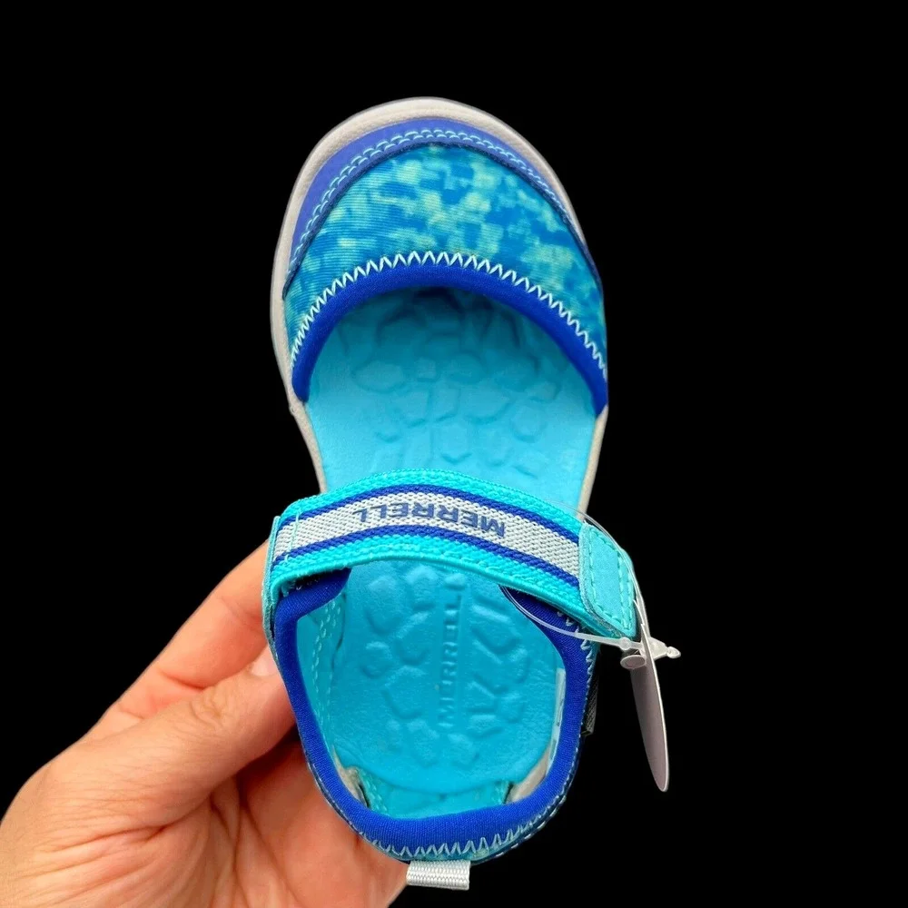 Merrell Baby Girls‎ Closed Toe Sandals Sz 5.5 Wide Aqua Turquoise Water Friendly